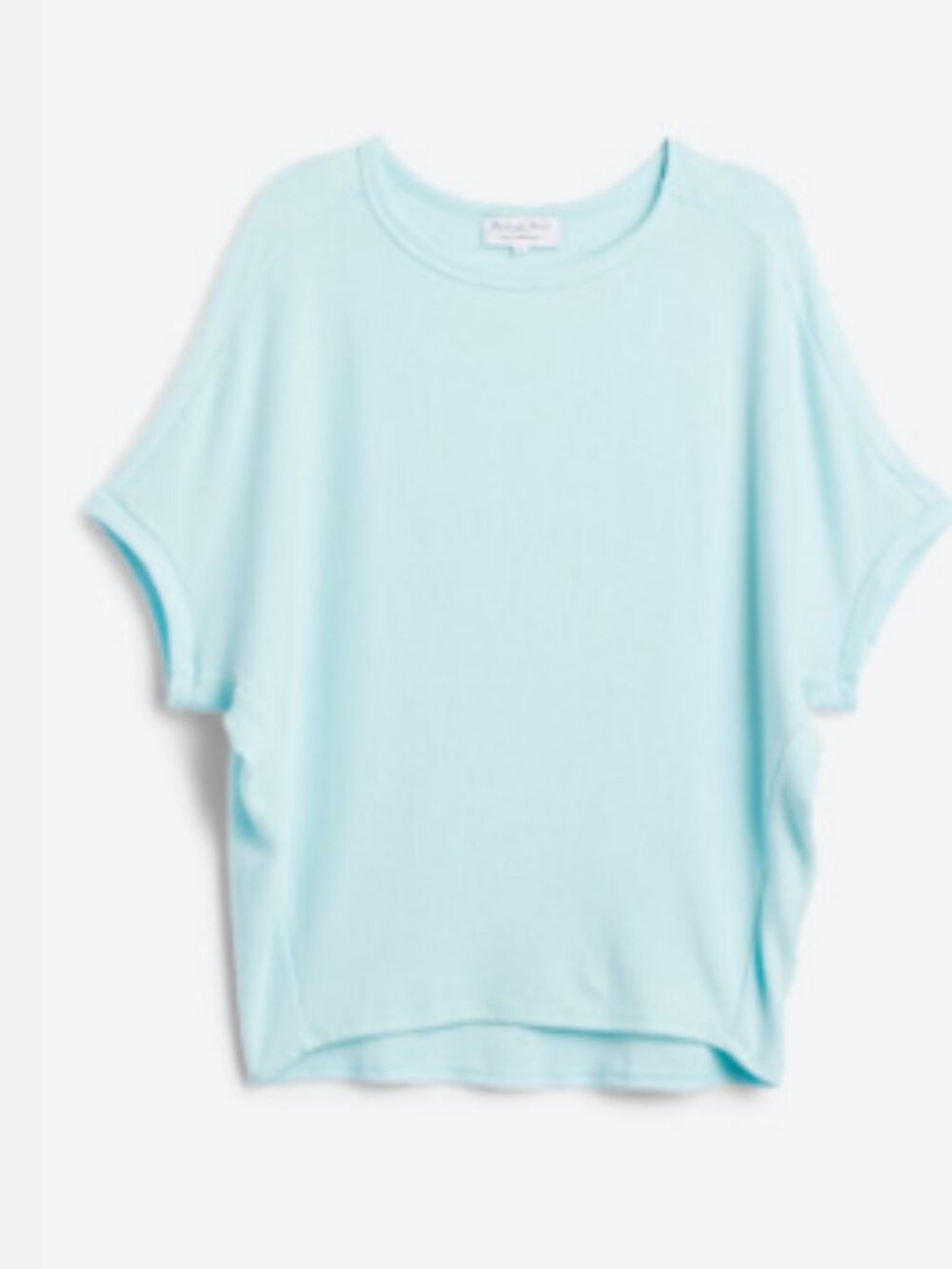 Michael Stars Verna Dolman Sleeve Knit Top  XL | Light Blue